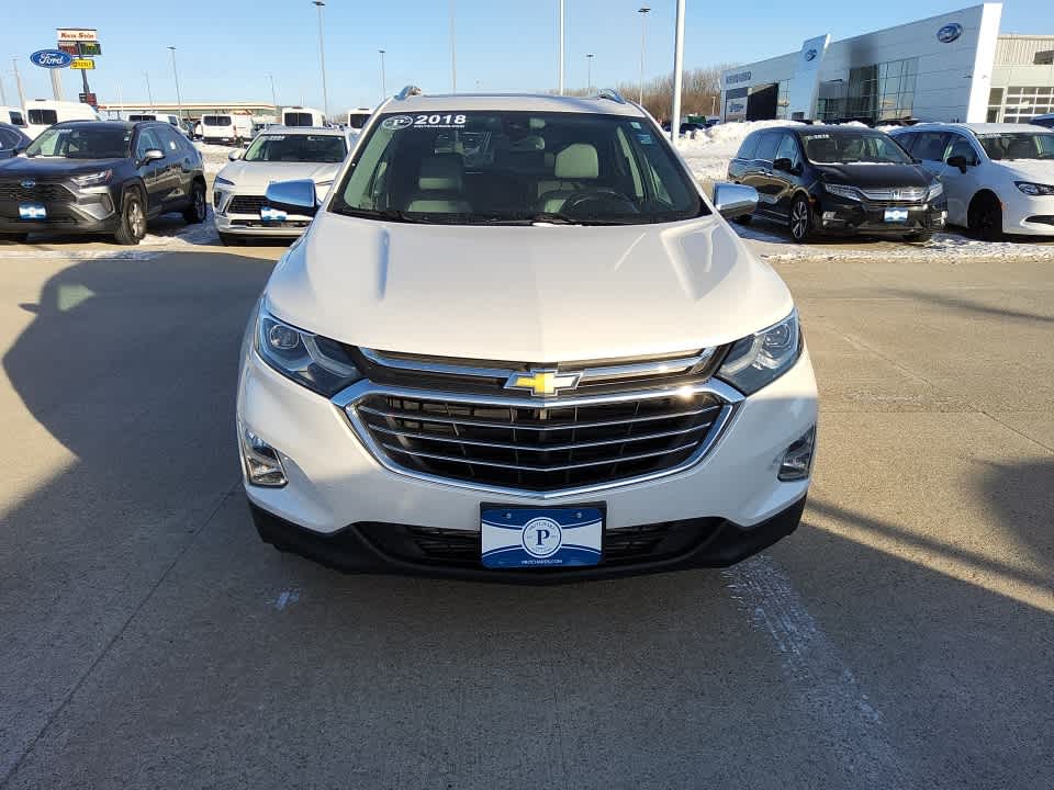 Used 2018 Chevrolet Equinox Premier with VIN 2GNAXVEV8J6115558 for sale in Clear Lake, IA
